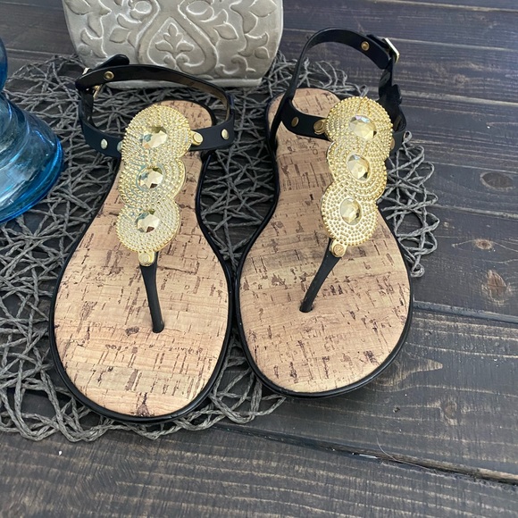 BANDOLINO BLACK SANDAL - Picture 2 of 4